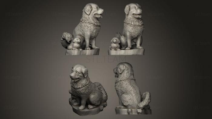 3D model Dog and puppy (STL)